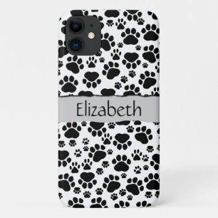 Coque iPhone 11 Motif mâle, Patrouilles de chien, Noir et Blanc, V
