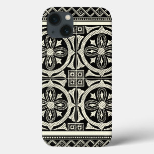 iPhone 13 Coque Motif Mandala noir et blanc par Vision Studio