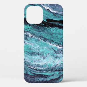Case-Mate iPhone Case Motif Marbré Bleu & Turquoise