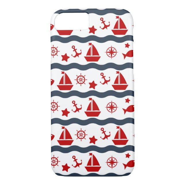 Coques Case-Mate iPhone Motif maritime mignon (Dos)
