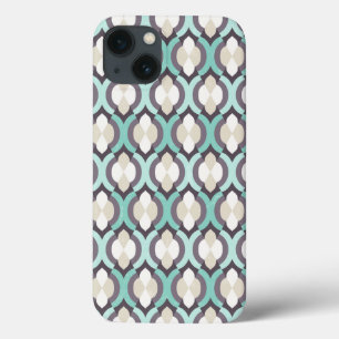 iPhone 13 Coque Motif marocain de turquoise