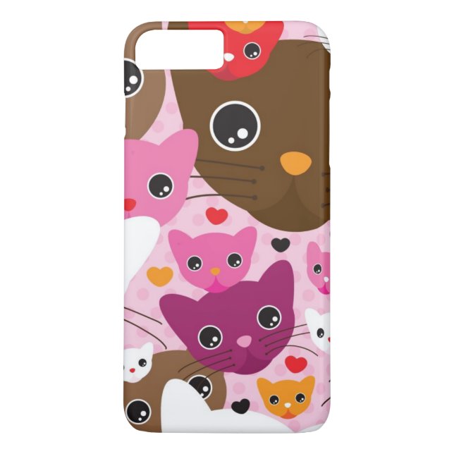 Coques Case-Mate iPhone motif mignon d'arrière - plan de chat de chaton (Dos)
