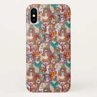 Motif mignon de mode de chiot