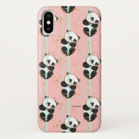 Motif mignon de panda de Kawaii de parties