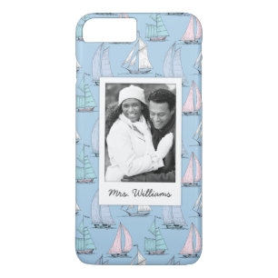 Coques Pour iPhone Motif mignon   de voilier votre photo et nom