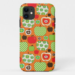 Coque iPhone 11 Motif mignon d'illustration de pomme