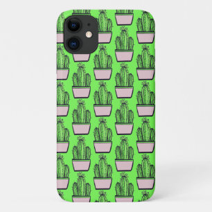 Case-Mate iPhone Case Motif moderne Cactus Pink Pot sur Vert