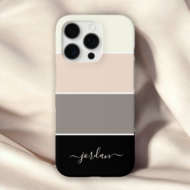 Coques Case-Mate iPhone Motif moderne élégant avec nom (Créateur téléchargé)