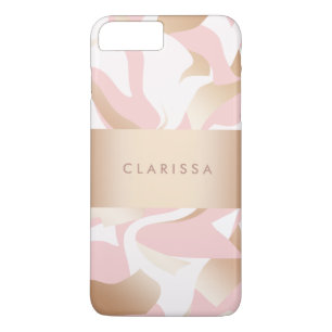 Case-Mate iPhone Case Motif moderne élégant d'abrégé sur blanc de ro