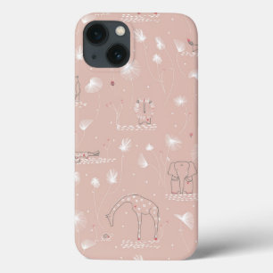 Case-Mate iPhone Case motif montrant les animaux mignons de jungle de