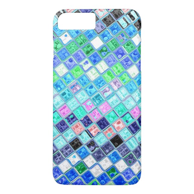 Coques Case-Mate iPhone Motif mosaïque en verre tendu #14 (Dos)
