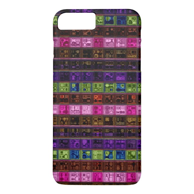 Coques Case-Mate iPhone Motif mosaïque en verre tendu #20 (Dos)
