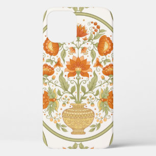 Case-Mate iPhone Case Motif mughal traditionnel, fleurs d'imaginaire rét