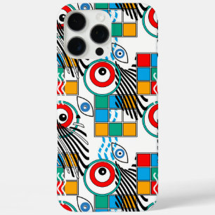 Coques iPhone 16 Pro Max Motif multicolore créatif abstrait moderne