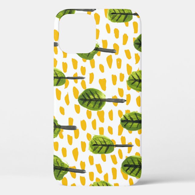 Coques Case-Mate iPhone Motif Naïve Green Black Tree (Verso)