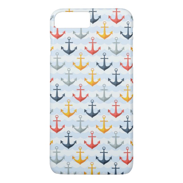 Coques Case-Mate iPhone Motif nautique avec des Ancres (Dos)
