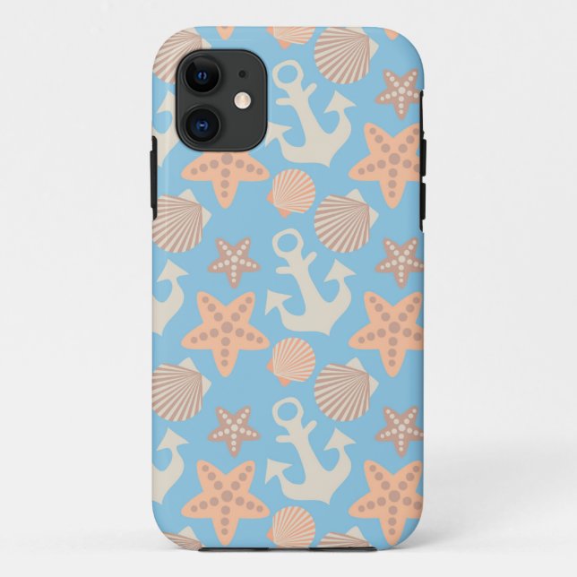 Coques Case-Mate iPhone Motif nautique Pastel (Dos)