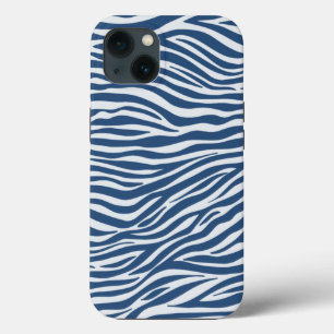 Case-Mate iPhone Case Motif Navy Blue Zebra Animal Stripes