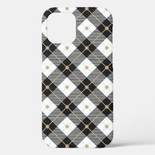 Case-Mate iPhone Case Motif noir noir blanc plaqué
