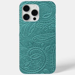 Coque iPhone 15 Pro Max Motif occidental à outils Turquoise