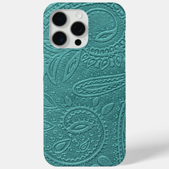 Coques Case-Mate iPhone Motif occidental à outils Turquoise (Verso)