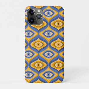Case-Mate iPhone Case Motif oculaire psychédélique indigo bleu jaune