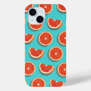Coque Pour iPhone 15 Motif orange juteux doux