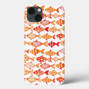 Case-Mate iPhone Case Motif orange lumineux de poissons d'aquarelle