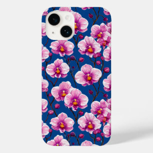 Coque Pour iPhone 14 Motif Orchidées roses