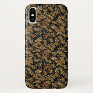 Coque iPhone X Motif oriental de dragon de mer
