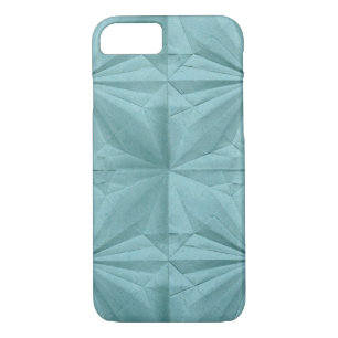 Coque iPhone 8/7 Motif Origami en papier turquoise