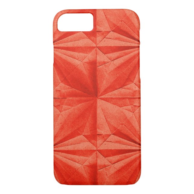 Coques Case-Mate iPhone Motif Origami papier orange gras (Dos)