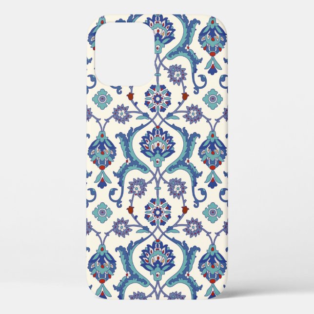 Coques Case-Mate iPhone Motif ornemental floral. Cuir arabe traditionnel (Verso)