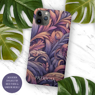 Case-Mate iPhone Case Motif Paisley Rose Mauve Taupe Violet Pourpre