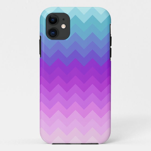 Coques Case-Mate iPhone Motif Pastel Ombre Chevron (Dos)