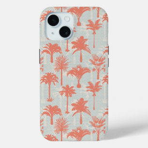 Coque Pour iPhone 15 Motif Pastel Palm Tree