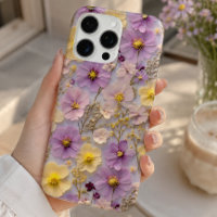 Motif Pastel Pastel Fleur sauvage Pressé