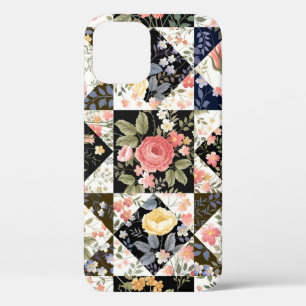 Case-Mate iPhone Case motif patchwork transparent avec fleurs