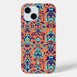 Coque Pour iPhone 15 Motif Persan Orange