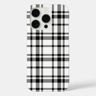 Coques iPhone 16 Pro Motif plat classique noir et blanc tatan