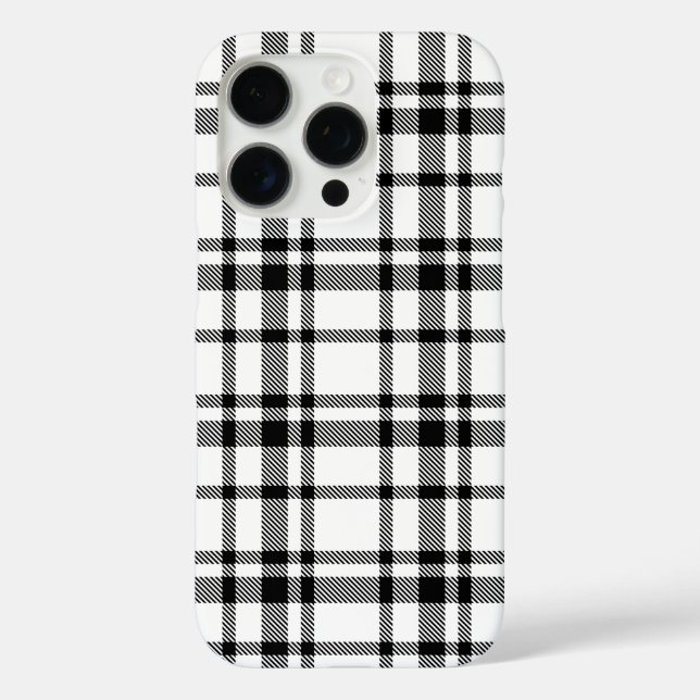 Coques Case-Mate iPhone Motif plat classique noir et blanc tatan (Verso)