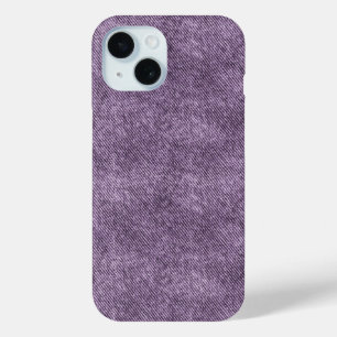 Coque Pour iPhone 15 Motif Plum Purple Denim