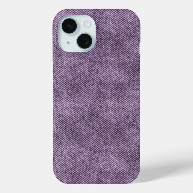 Coques Case-Mate iPhone Motif Plum Purple Denim (Verso)