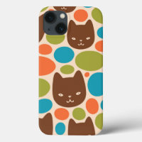 Motif Polka Dot Cats