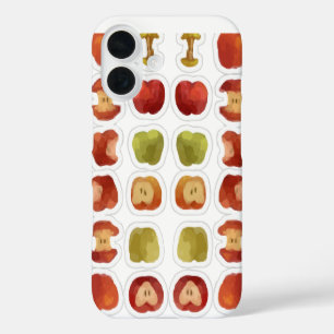 Coque Pour iPhone 16 motif pommes pomme mordue pourrie