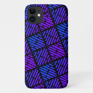 Case-Mate iPhone Case Motif pourpre, bleu et noir