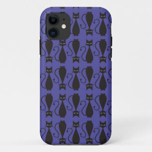 Case-Mate iPhone Case Motif pourpre et noir de chat de Goth