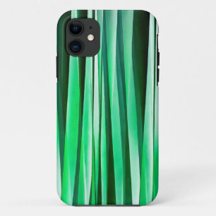 Coque iPhone 11 Motif rayé océan aigue-marine