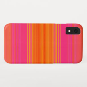 Case-Mate iPhone Case Motif rayé rose et orange