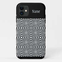Motif rayonnant noir blanc Thunder_Cove